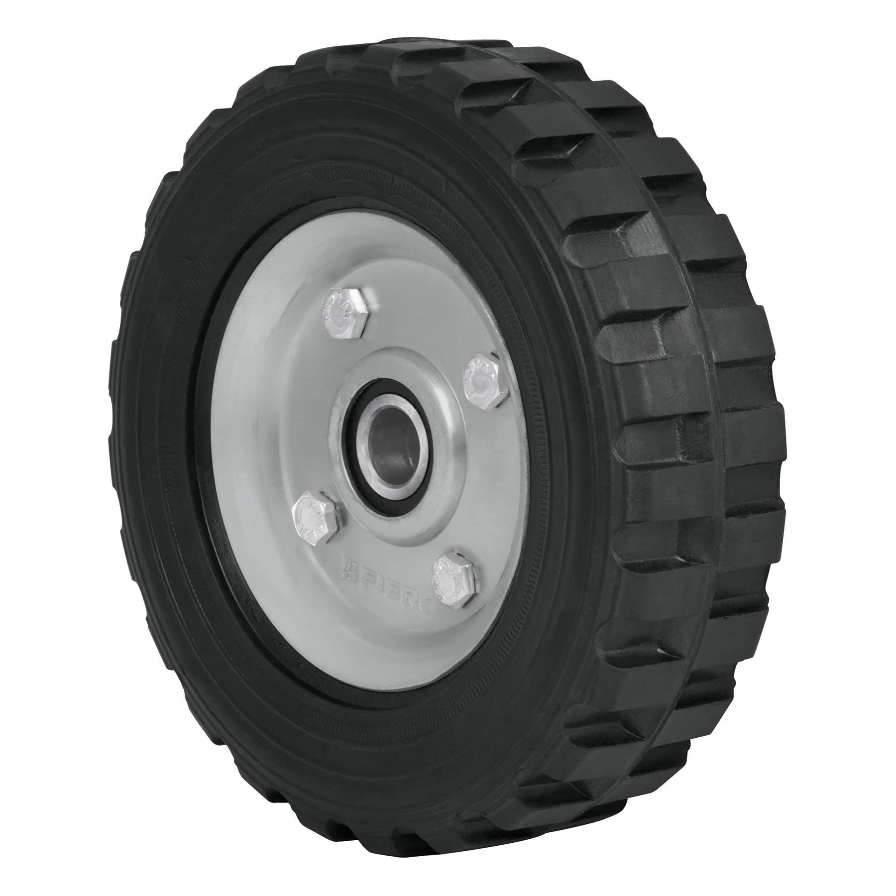 Pretul RD-72, Rueda de hule sólido 7″ para diablo doble balero, 1 pieza