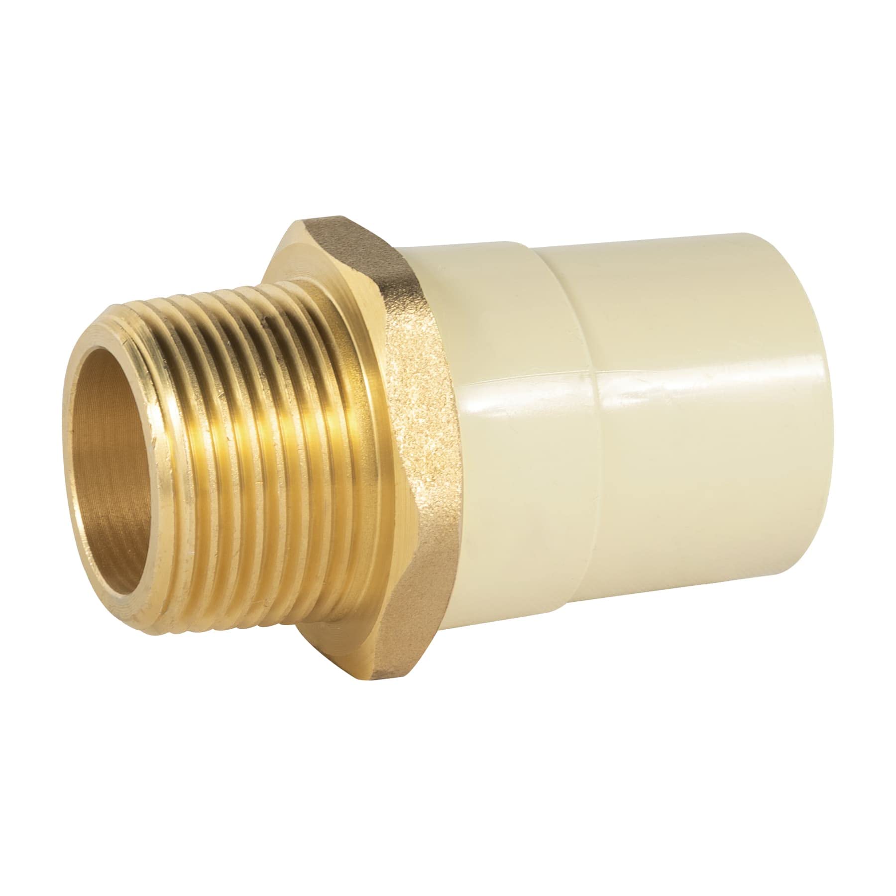 Foset Hidroflow CPVC-653, Adaptador macho de CPVC, con inserto metálico, 1″