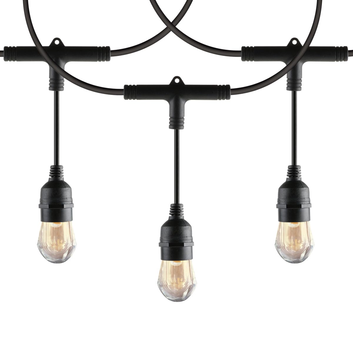 AKSI Serie de luces de 7.3 m con 12 soquets. Incluye 13 focos LED de 1W 118271 - Carzamo.com