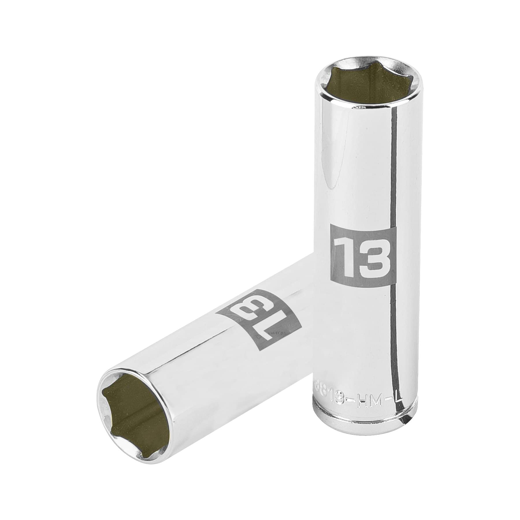 Truper D-3813-HM-L, Dado de 6 puntas, largo, cuadro 3/8″ de 13mm
