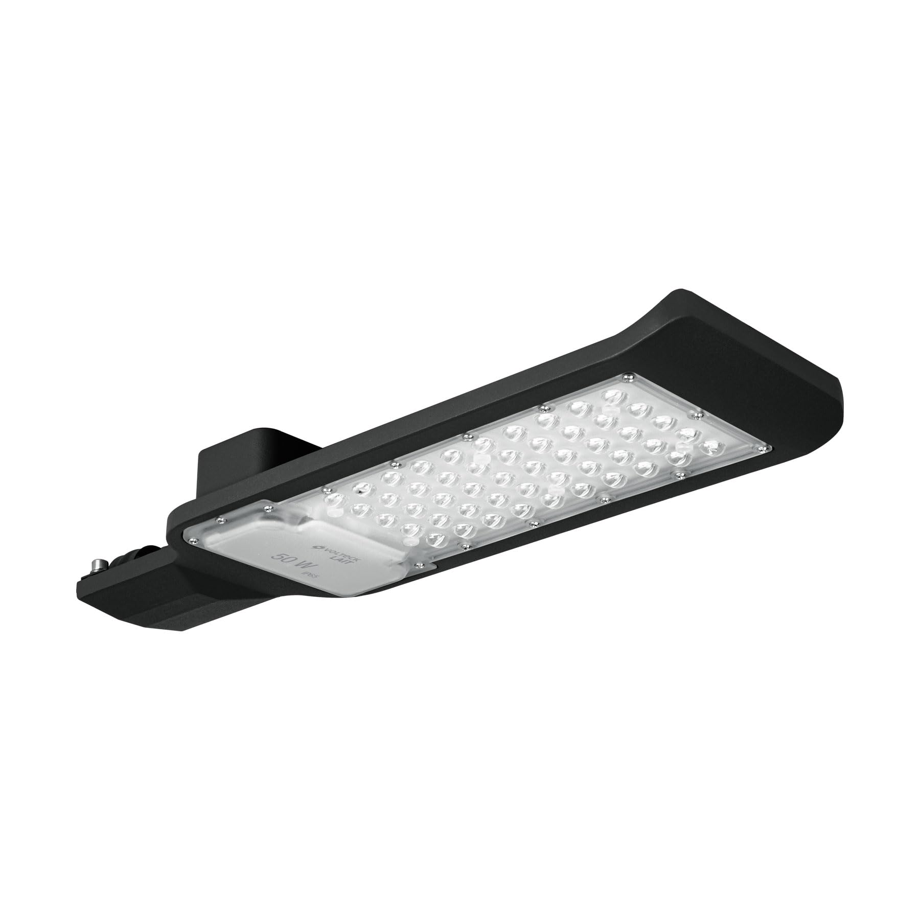 Volteck SUB-840L, Luminario suburbano plano LED 50 W alta intensidad, cuerpo de aluminio, luz blanca fría 6500K, IP 65, color negro