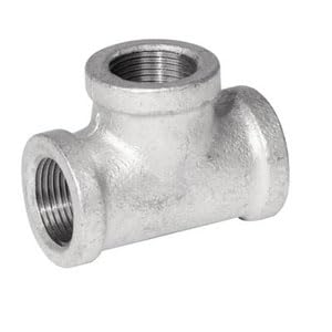 Tee sencilla, acero galvanizado, 2' Foset