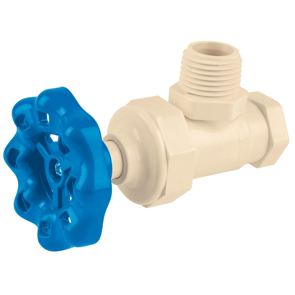 FosetLlave angular de CPVC (13 mm) 1/2' con volante