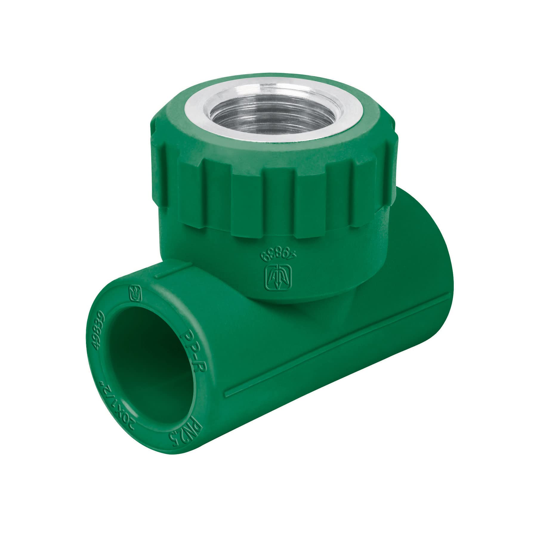 Foset Termoflow CV-701, Tee rosca central hembra de PP-R, 1/2″