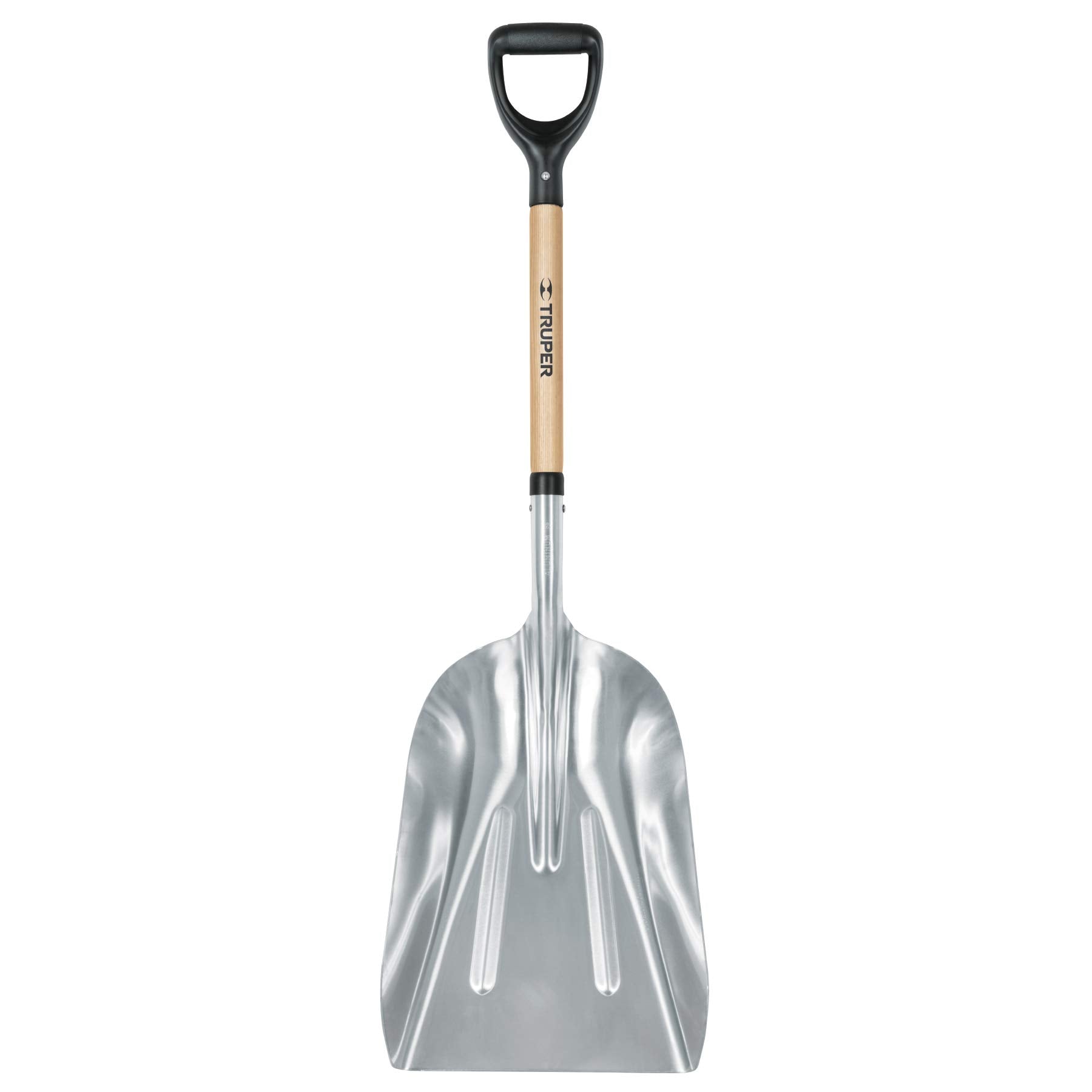 Truper PALY-12, Pala sanitaria cabeza de aluminio, puño Y, 45 1/2″