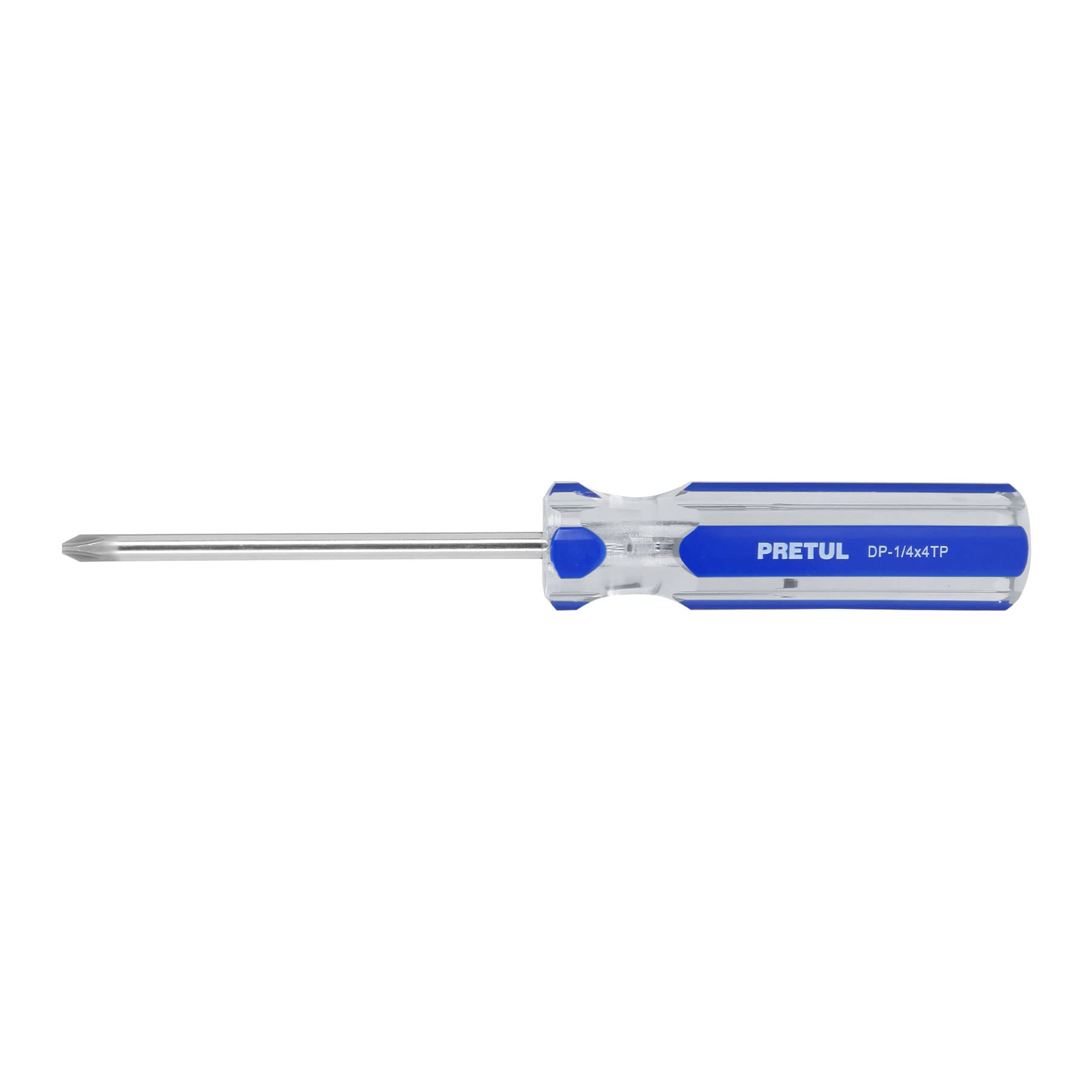Pretul DP-1/4X4TP, Desarmador (punta fija) de cruz, mango de PVC, 1/4″ x 4″