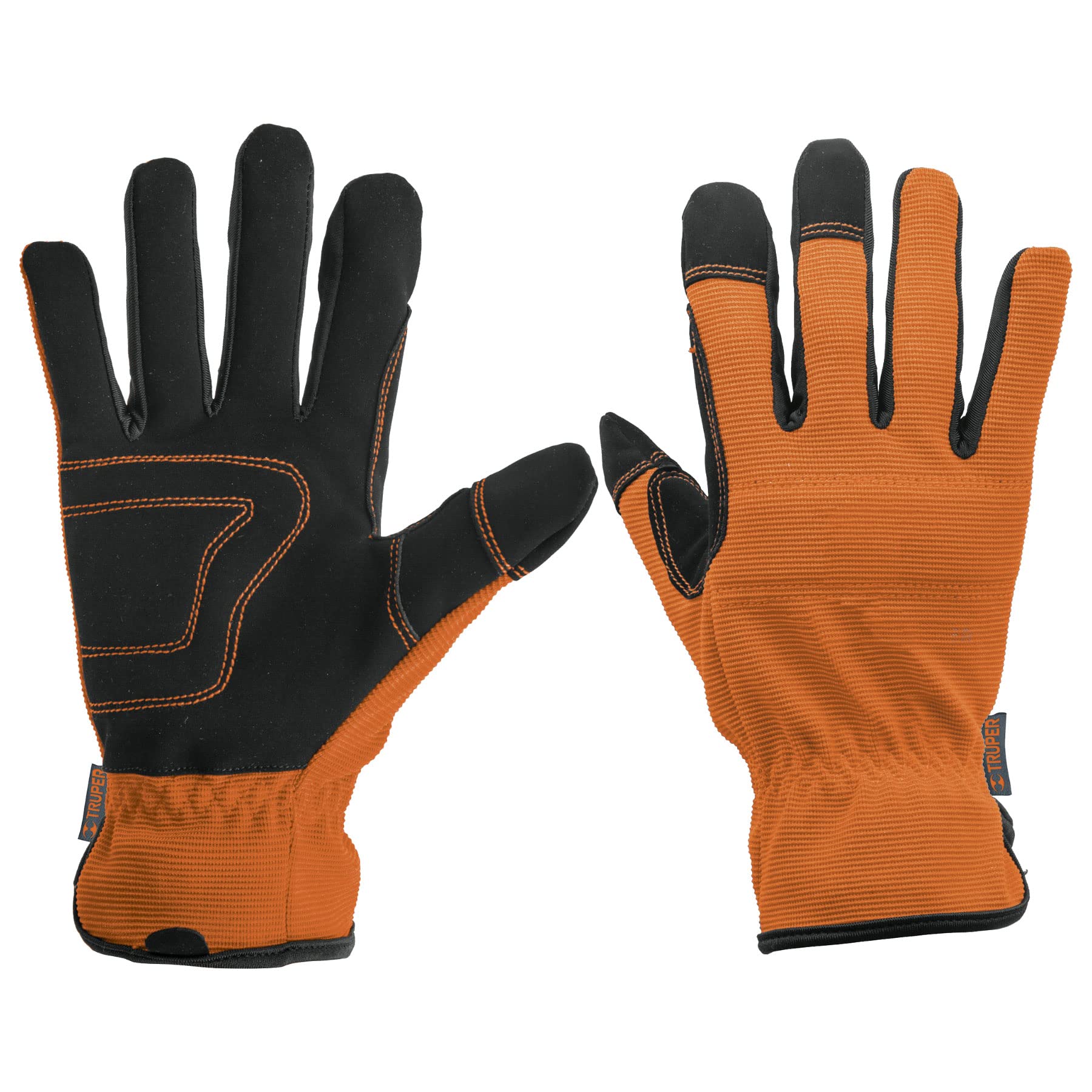 Truper GU-615, Guantes para mecánico, palma reforzada