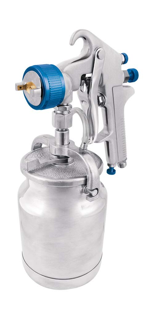 AKSI Pistola para Pintar Alta presión 70 PSI. LÍNEA Profesional. Succión Que Evita el Flujo de Aire Continuo y la deformación del Vaso