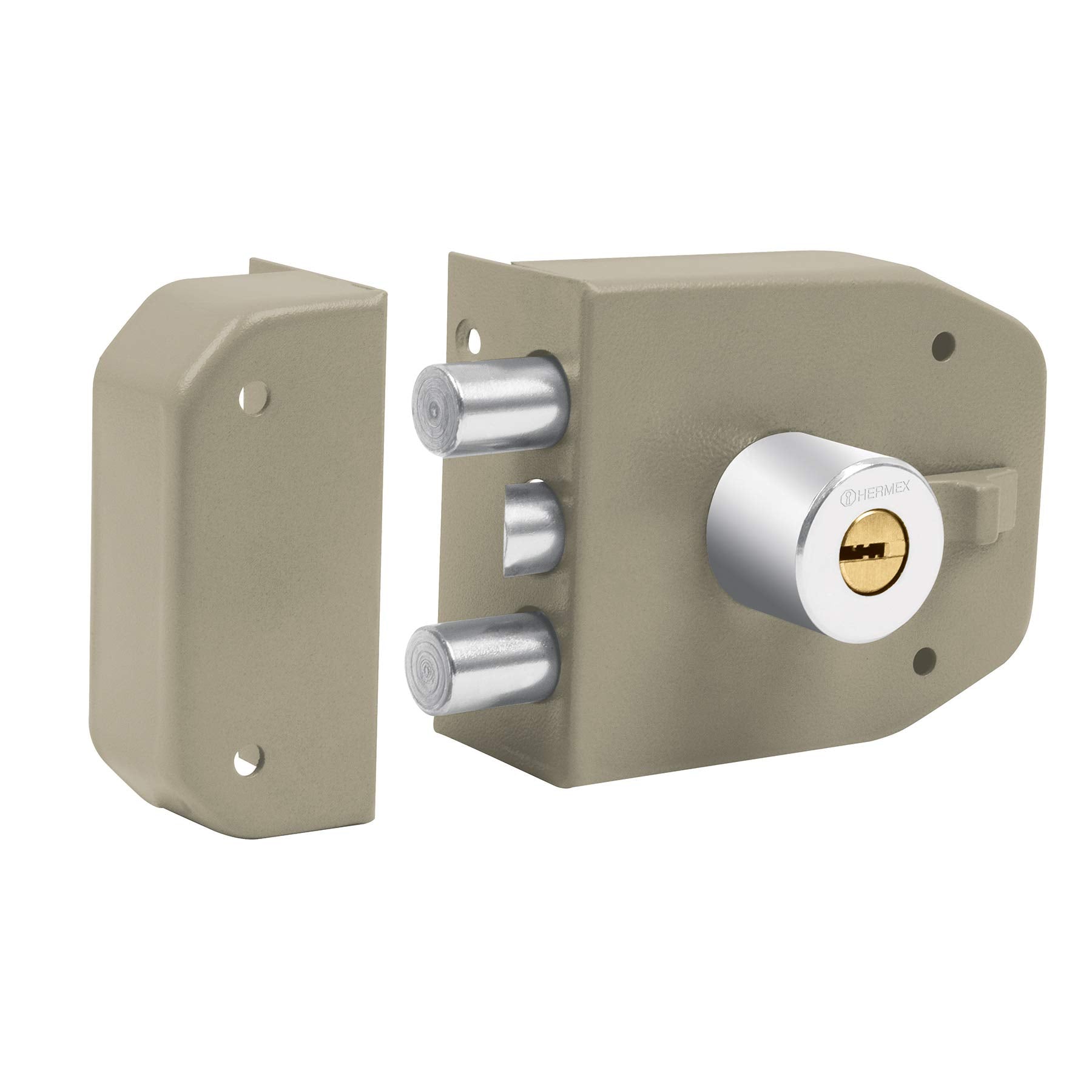 Hermex CS-92, Cerradura de sobreponer, 2 barras