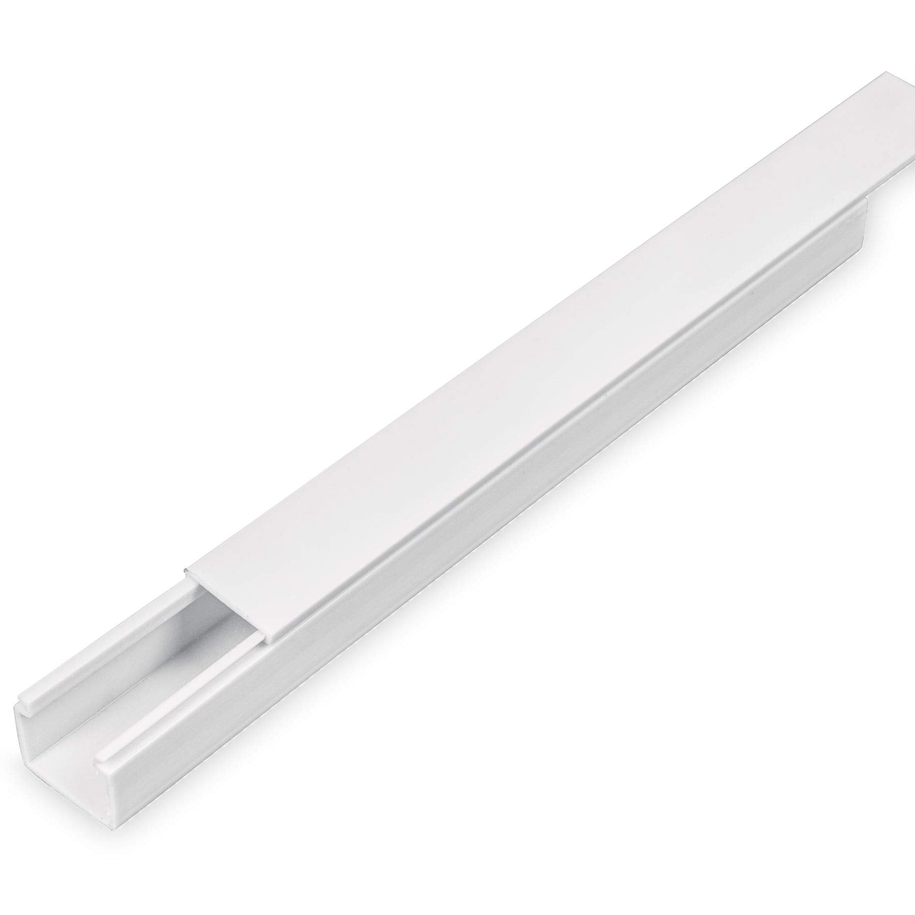 Volteck CAN-1720, Canaleta de 1 vía fabricada en PVC, 17 x 20 mm