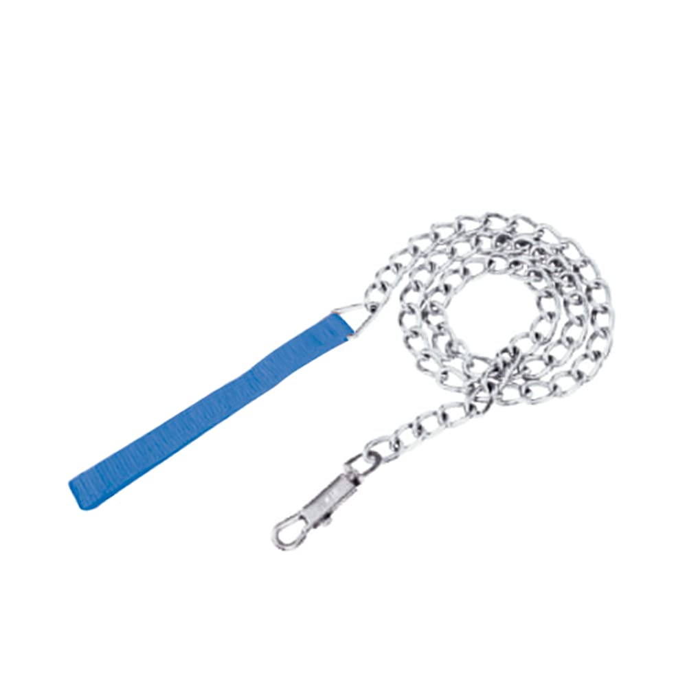 Cadena para perro cromada 2 mm x 1.20 m color azul