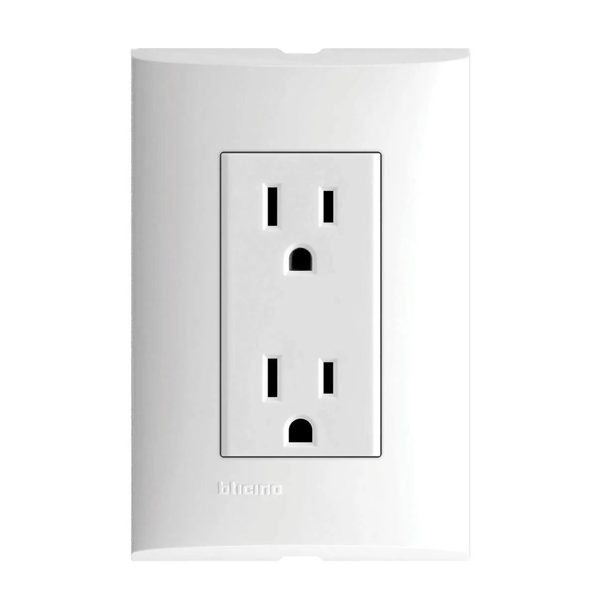 Bticino Forza Contactos Dúplex Eléctricos, Blanco, 1 pz - Carzamo.com