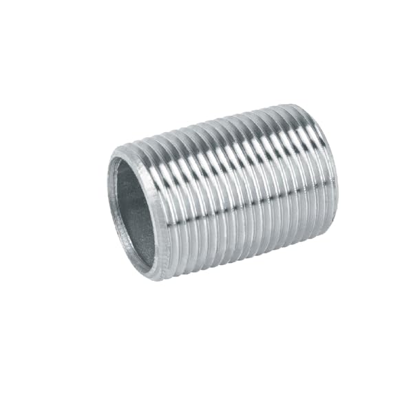Niple, acero galvanizado, cuerda corrida, 1-1/2' Foset