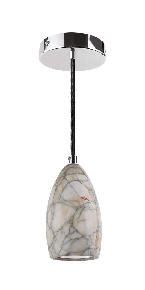 AKSI - LUMINARIO AKSI Linea ANKARA, Lámpara colgante MARMOLEADO elegante y de alta calidad con base E27. Incluye kit de instalación y cable ajustable de 1.5 m.
