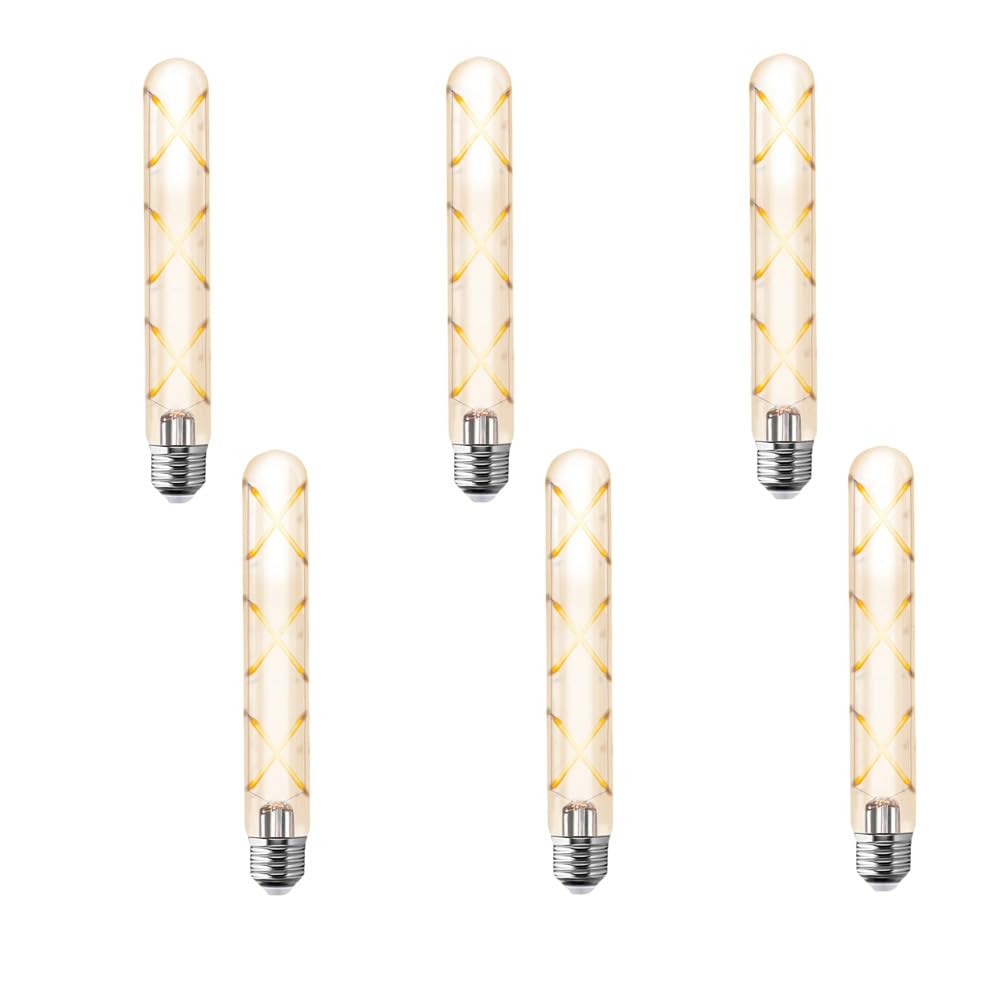 Pack 6 Focos Vintage AKSI LED 6W Dimeables Luz Cálida Ampolletas X3 E27 - Carzamo.com