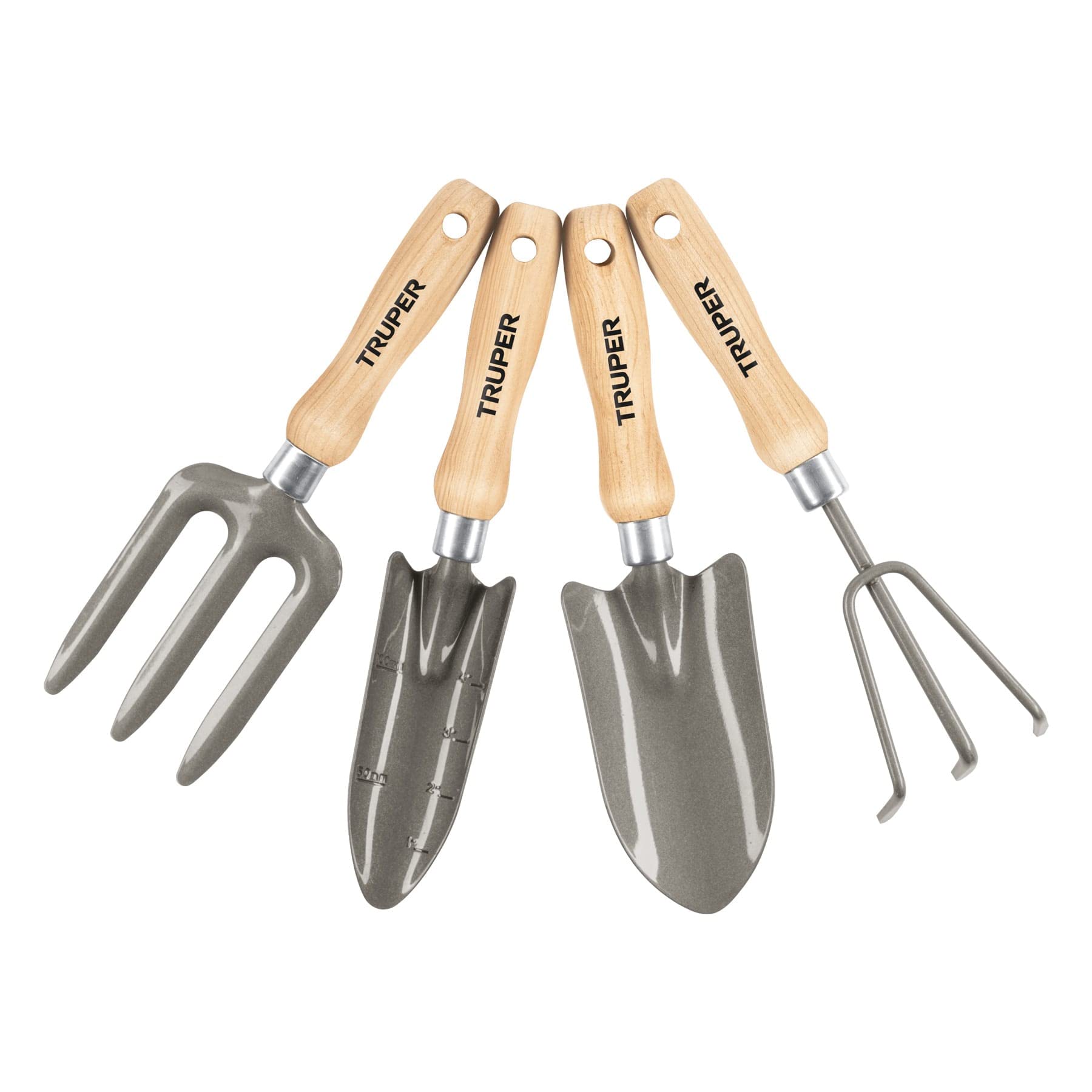 Truper JJ-4, Juego de 4 herramientas para jardín, 6″