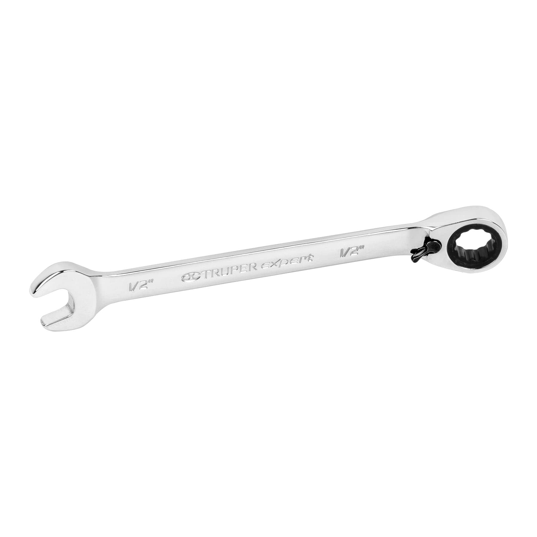 Truper Expert LL-2016XR, Llave combinada matraca reversible 1/2″ x 178 mm largo