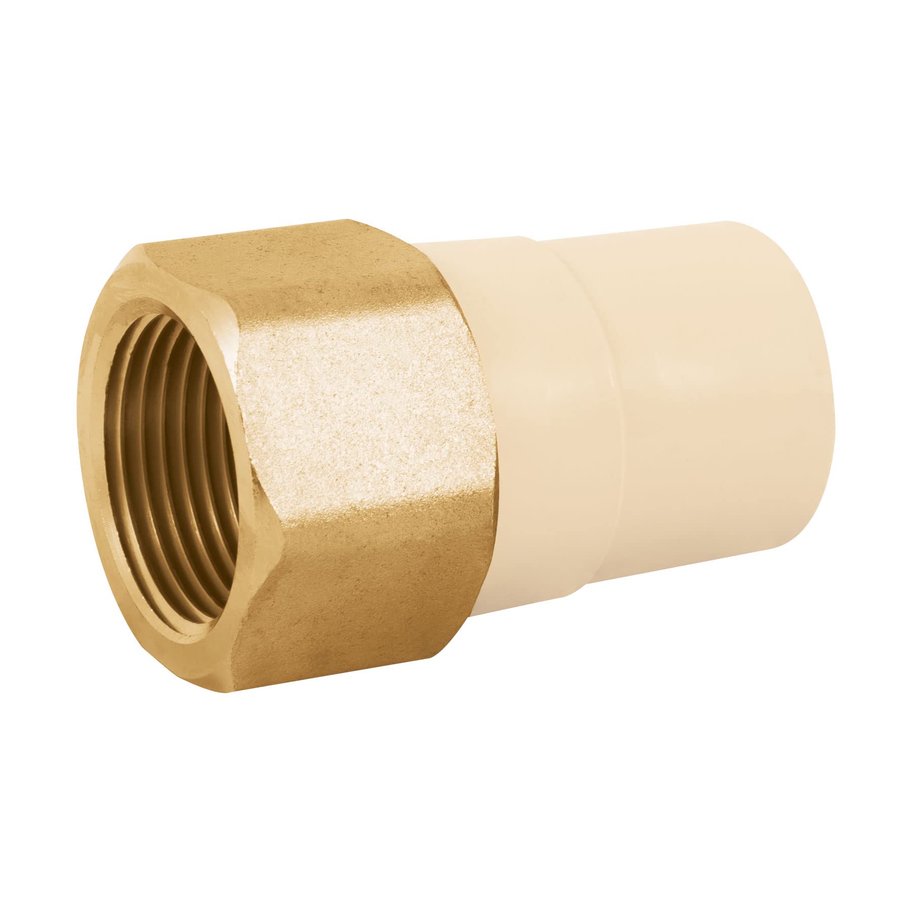 Foset Hidroflow CPVC-643, Adaptador hembra de CPVC, con inserto metálico, 1″