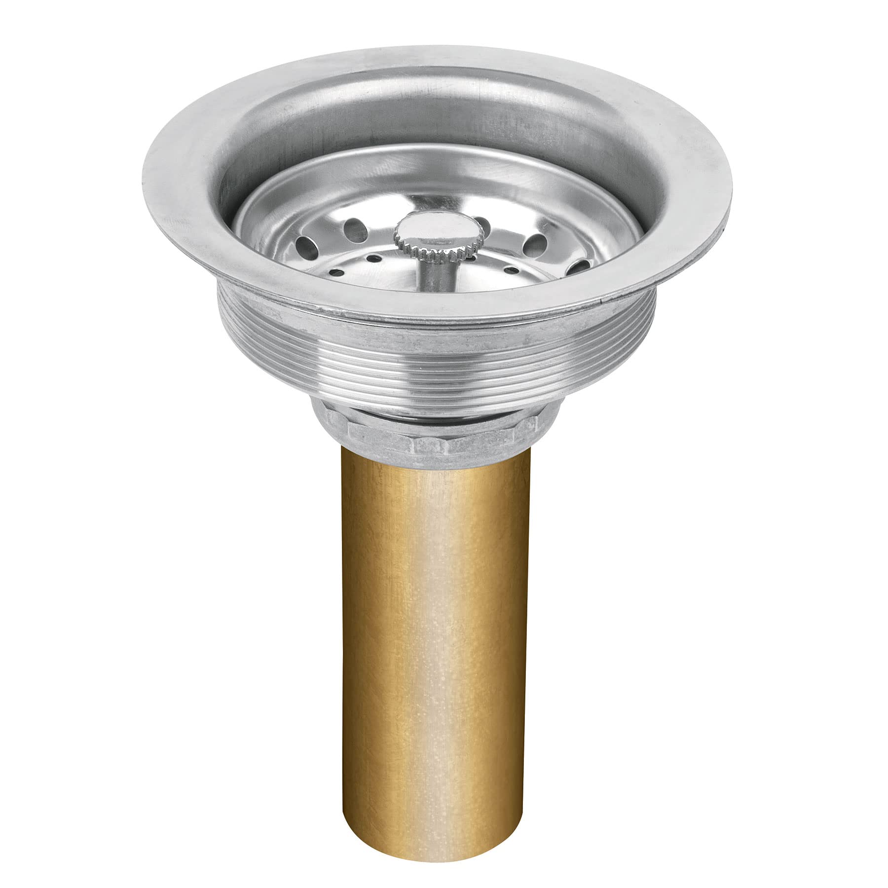 Foset CO-813, Contracanasta de acero inoxidable con tubo de latón, 3-1/2″