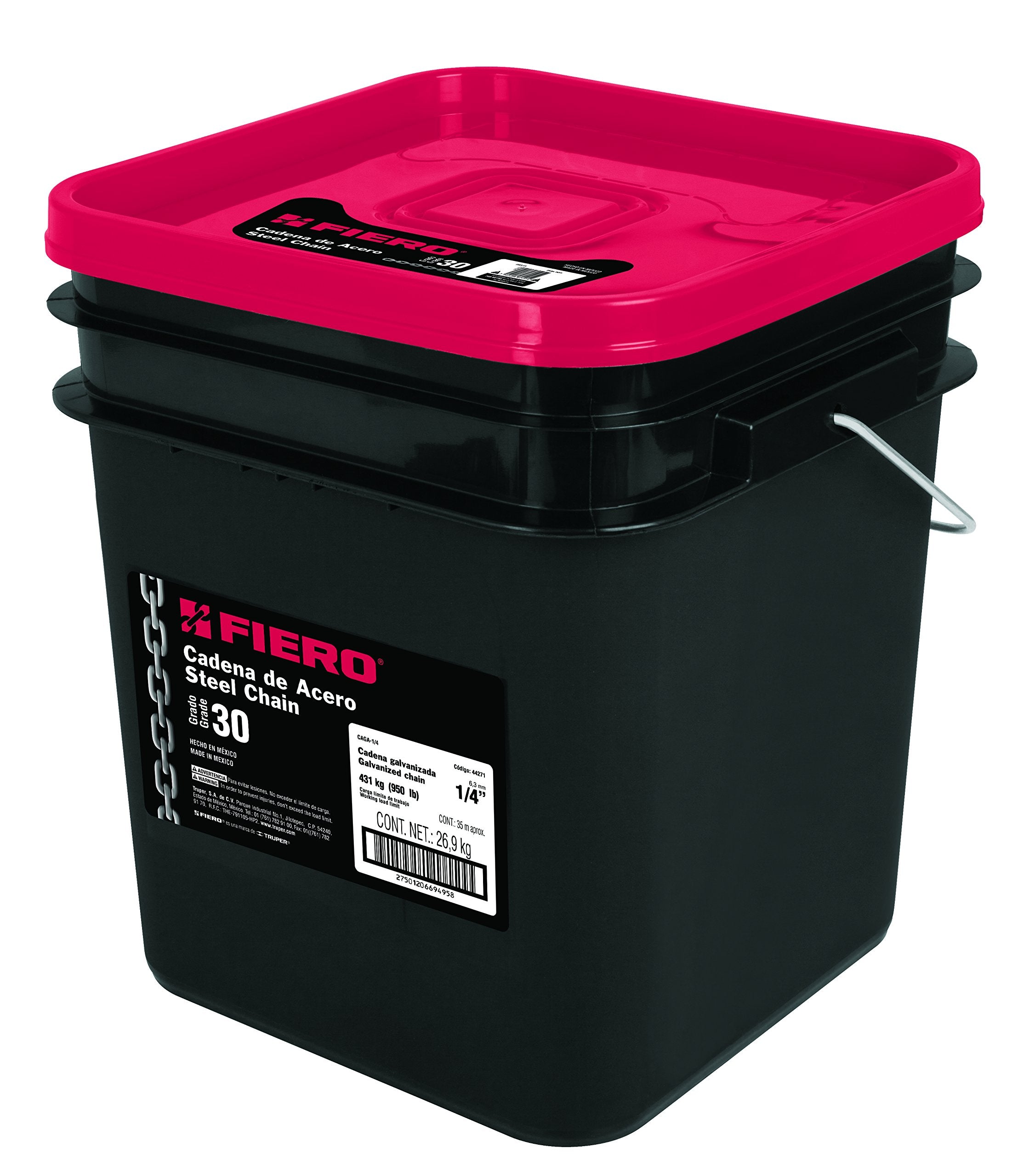 Fiero CAGA-1/4 Cadena Galvanizada de 1/4″