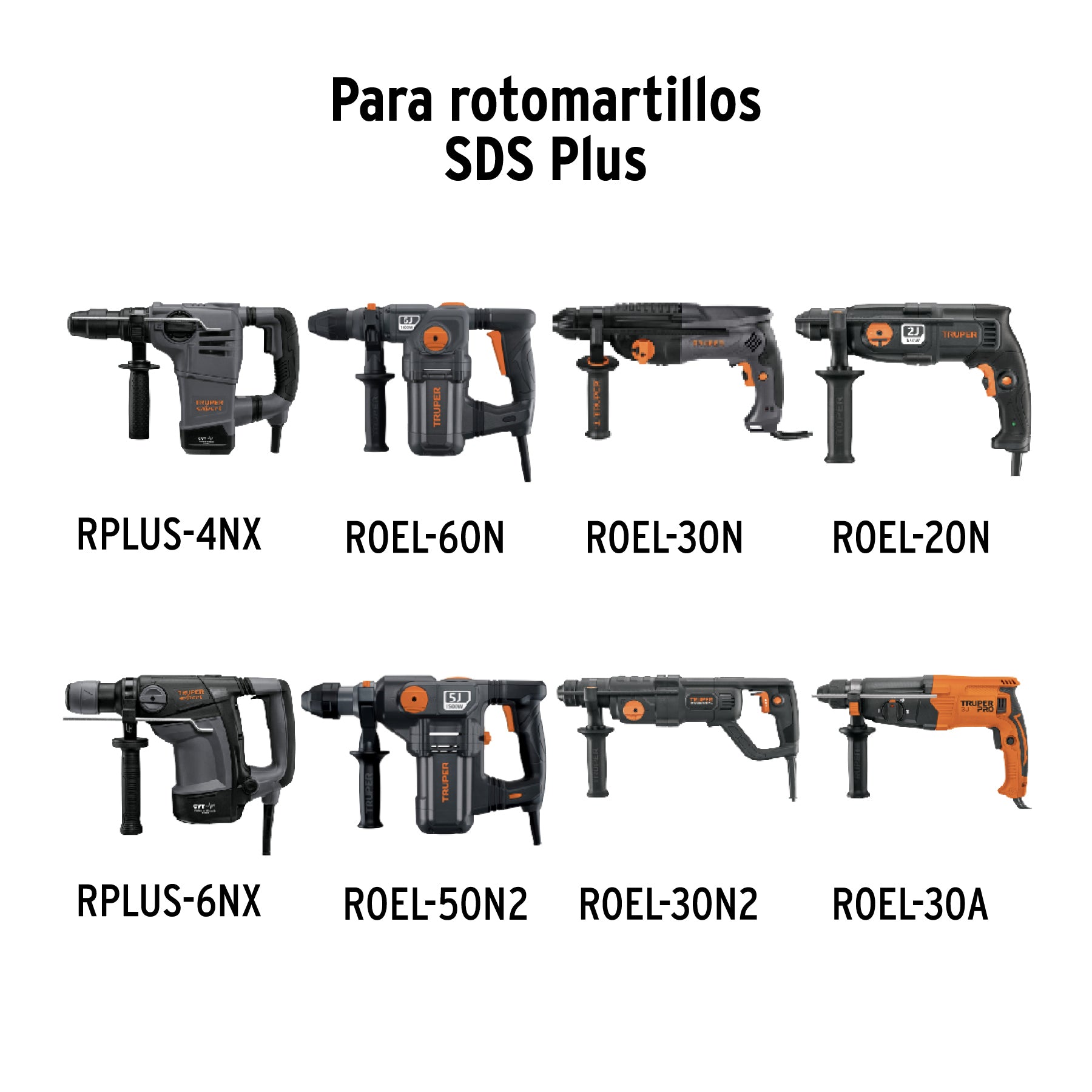 Truper BS-1/4X10, Broca para concreto con sistema directo de inserción (SDS Plus) 1/4″ x 10″ - Carzamo.com
