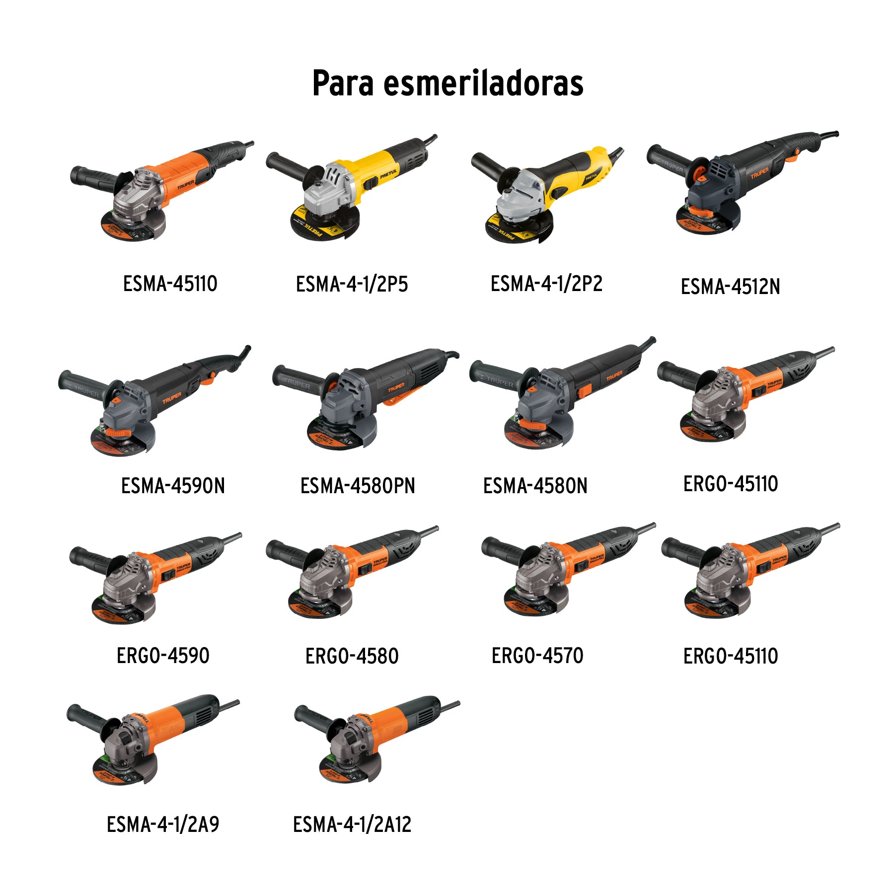 TRUPER Brida exterior para esmeriladoras angulares, BR-EXT-GRUPO1 - Carzamo.com