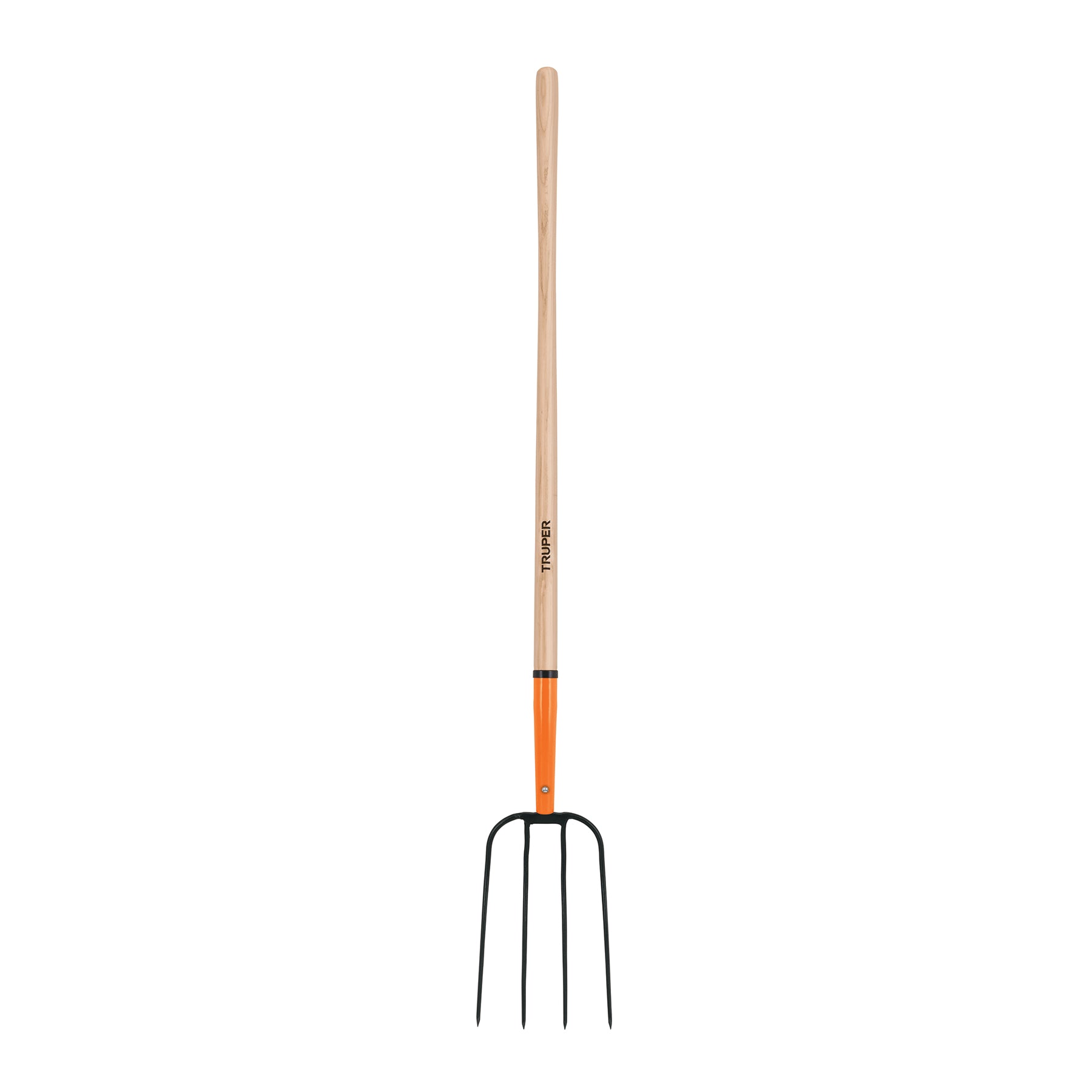 Truper BPJ-4, Bieldo para paja, 4 dientes, mango 48″ - Carzamo.com