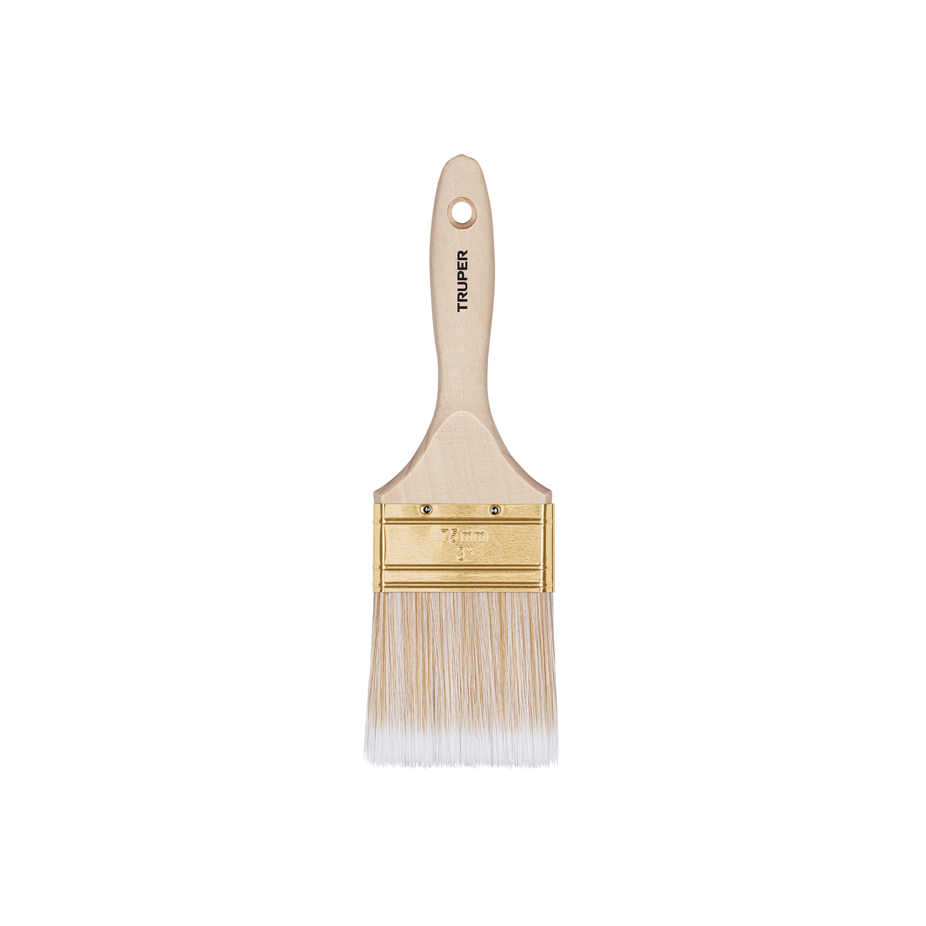 TRUPER Brocha 3'mango De Madera Corte Recto Cerdas S Truper - Carzamo.com