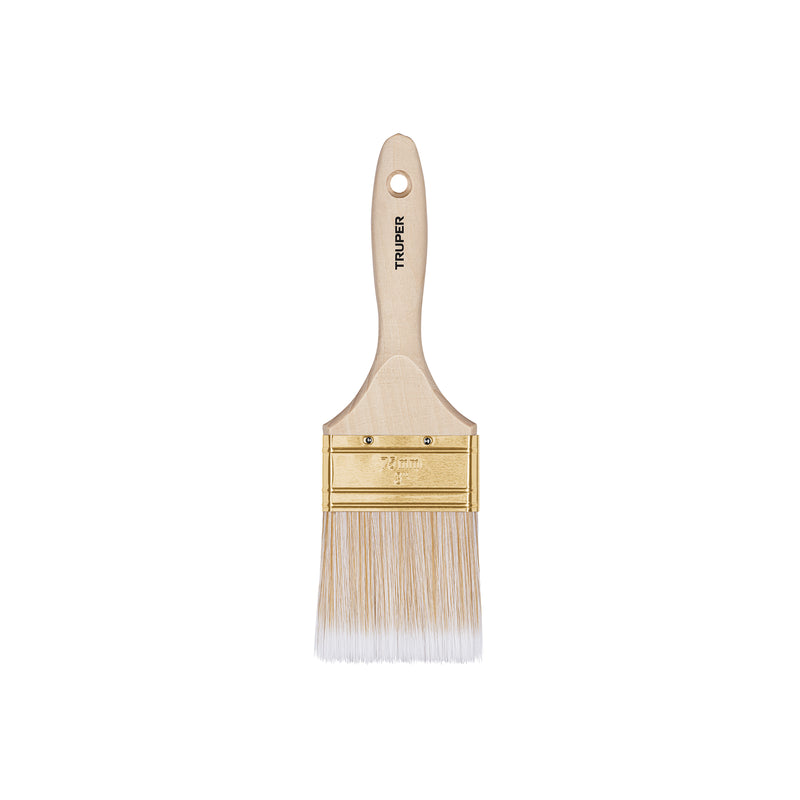 TRUPER Brocha 3'mango De Madera Corte Recto Cerdas S Truper - Carzamo.com